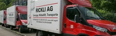 Umzug Liestal: RICKLI AG 